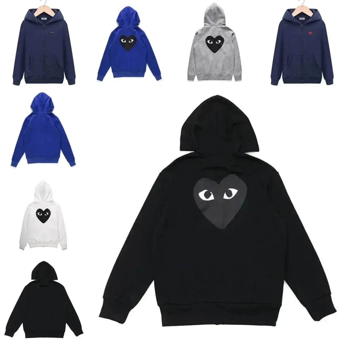 CDG Play Heart Logo Hoodie