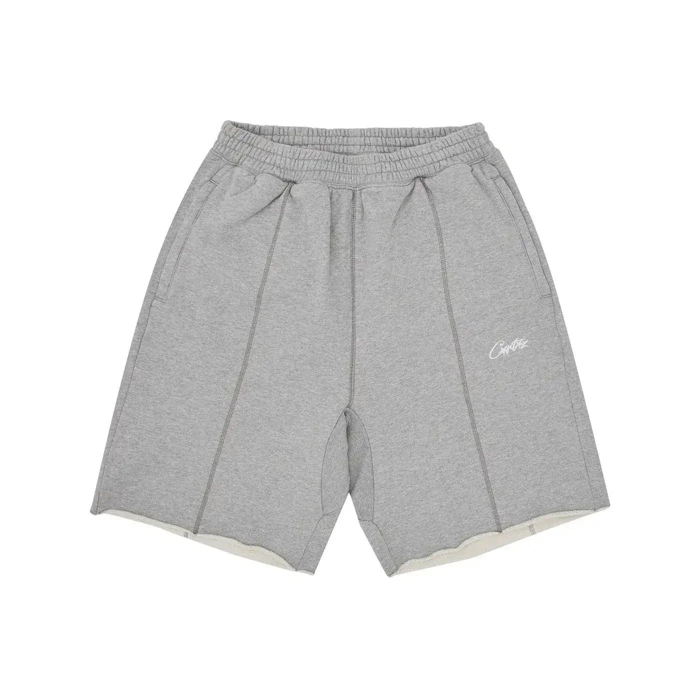 Corteiz Grey Paneled Athletic Shorts