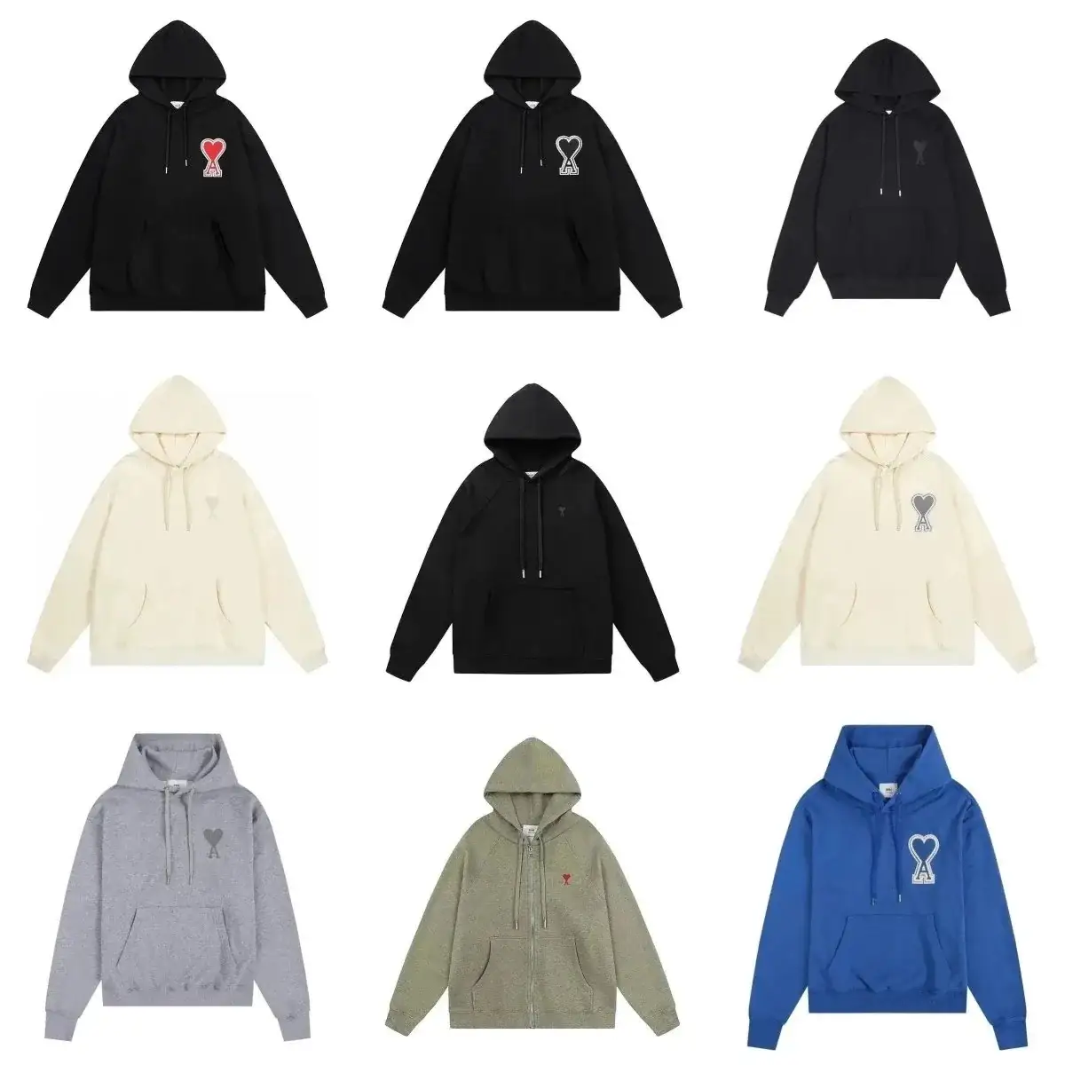 AMI Paris Ami de Coeur Logo Hoodie