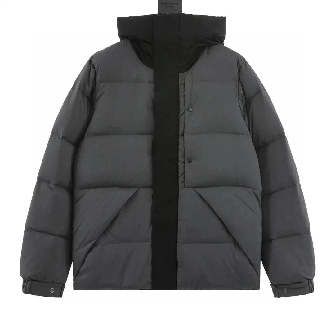 Moncler Hooded Puffer Jacket Dark Gray