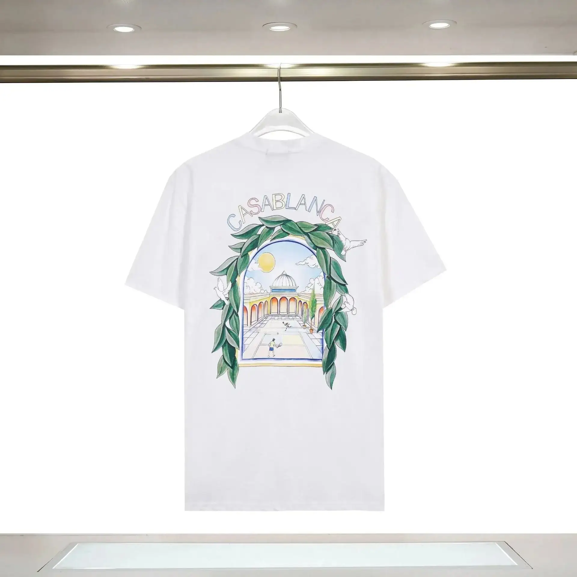 Casablanca Tennis Club Arch T-Shirt White