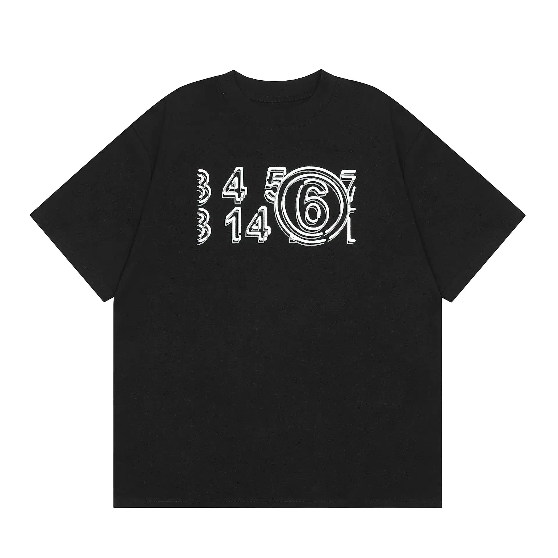 MM6 Maison Margiela Number Circled Black T-Shirt