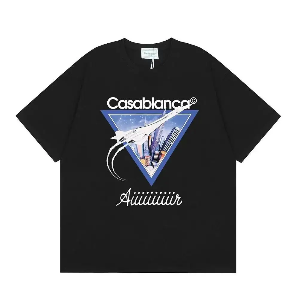 Casablanca Airway Graphic T-Shirt Black