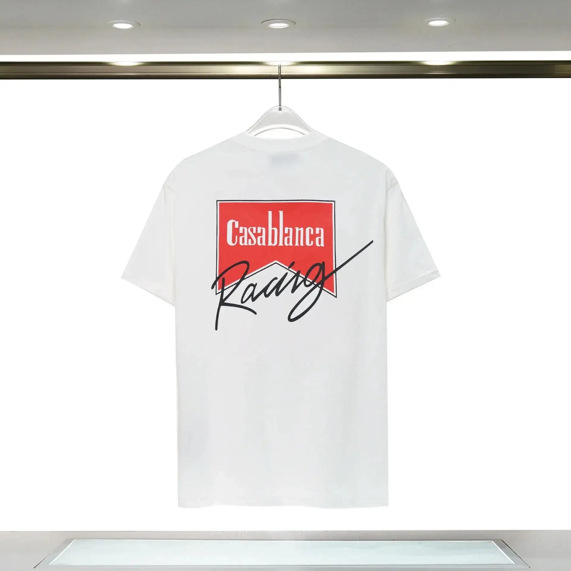 Casablanca Racing Graphic T-Shirt White
