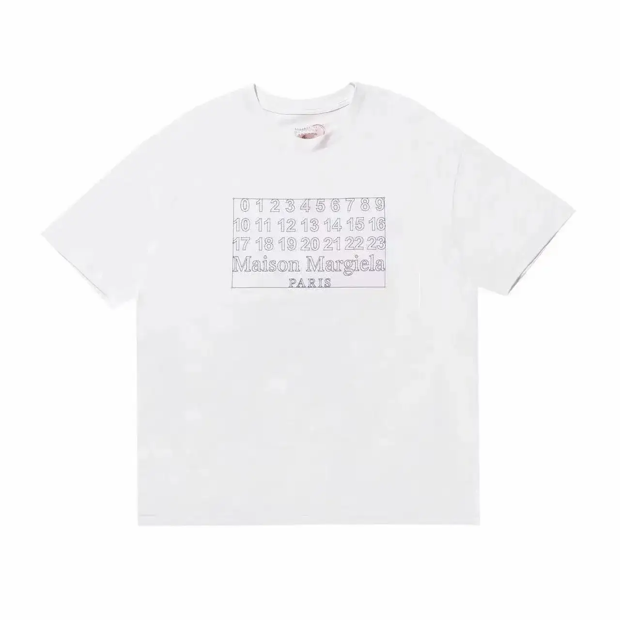 Maison Margiela Numeric Box White T-Shirt
