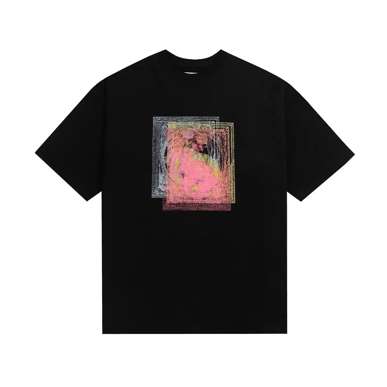 MM6 Maison Margiela Framed Portrait Graphic T-Shirt Black