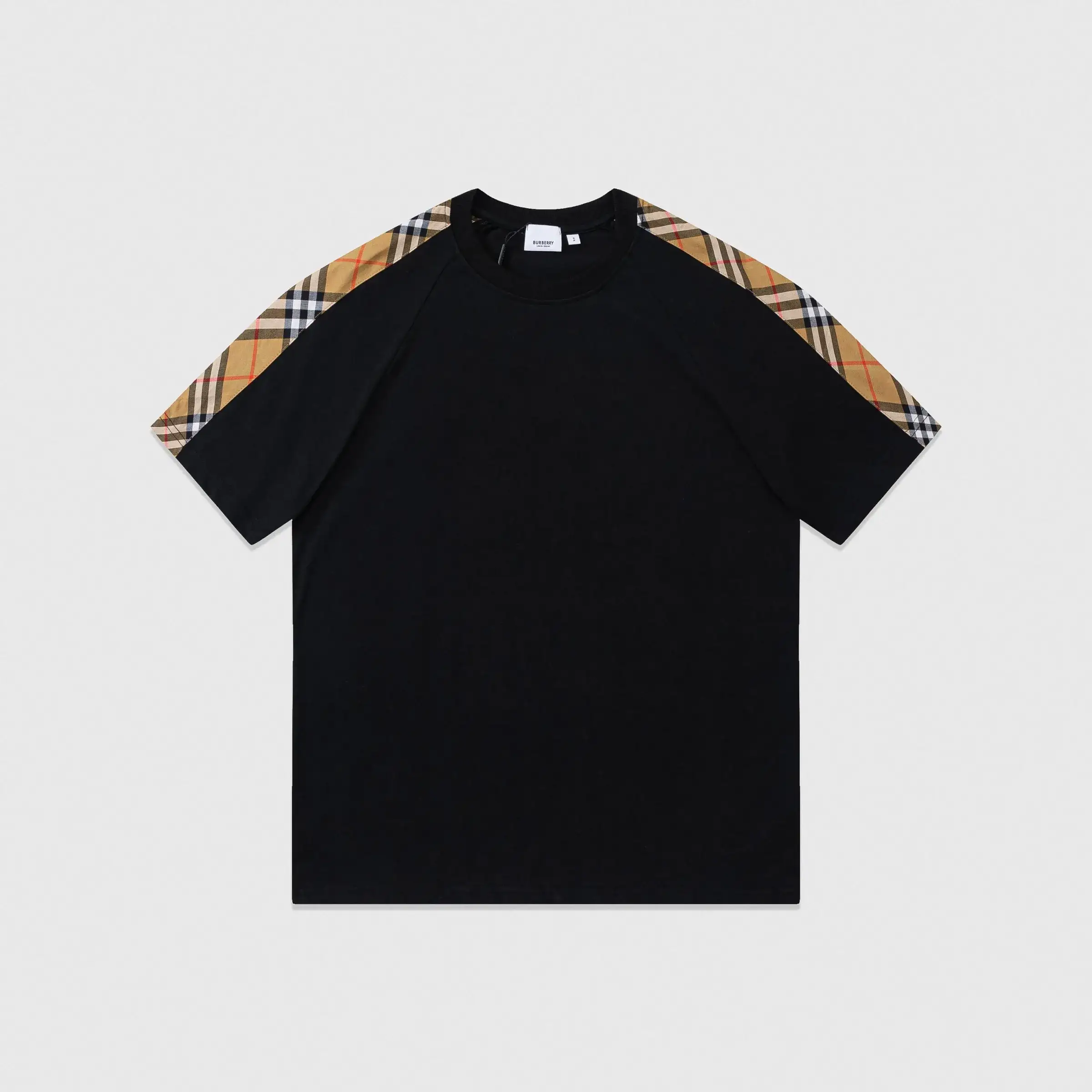 Burberry Vintage Check Stripe Black T-Shirt