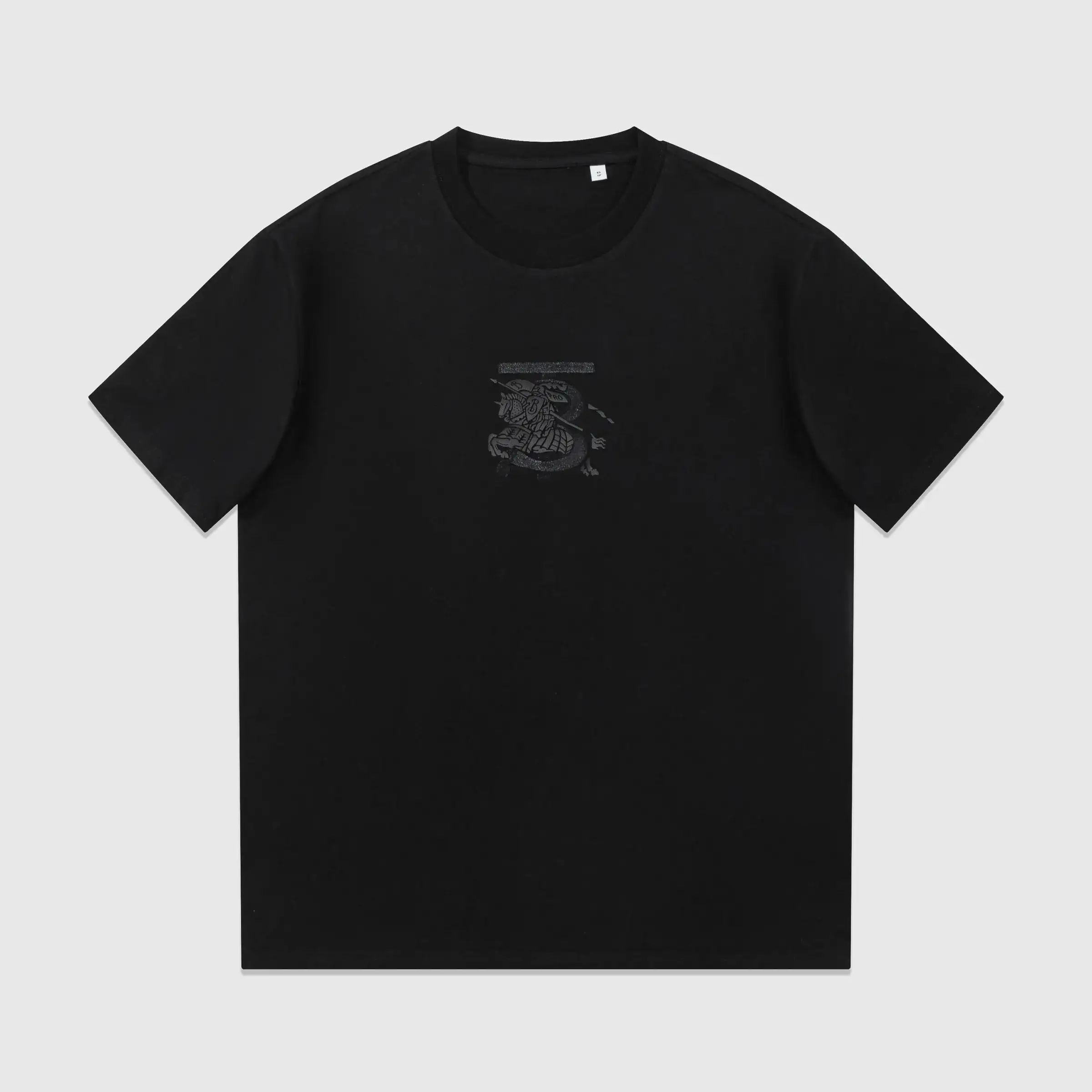 Burberry Equestrian Knight Black T-Shirt