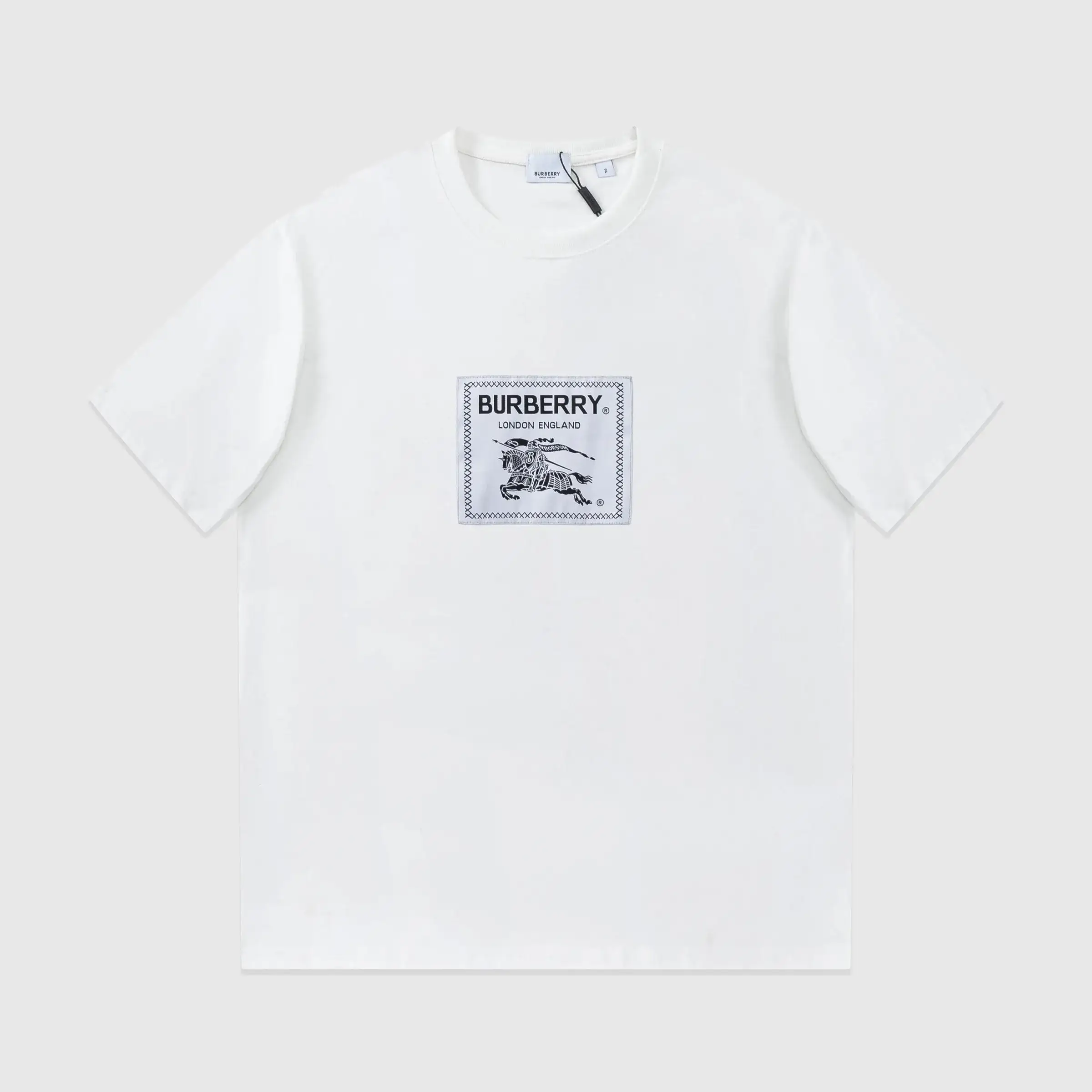 Burberry Logo Patch White T-Shirt