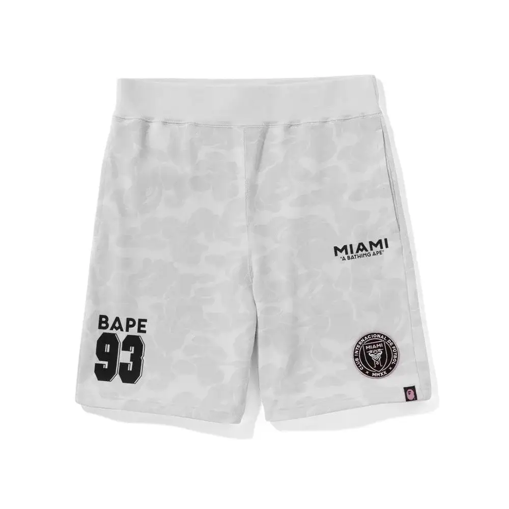 A Bathing Ape x Inter Miami CF Camo Shorts White