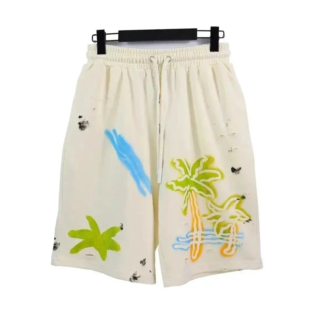 Palm Angels Palm Tree Graphic Shorts Off-White