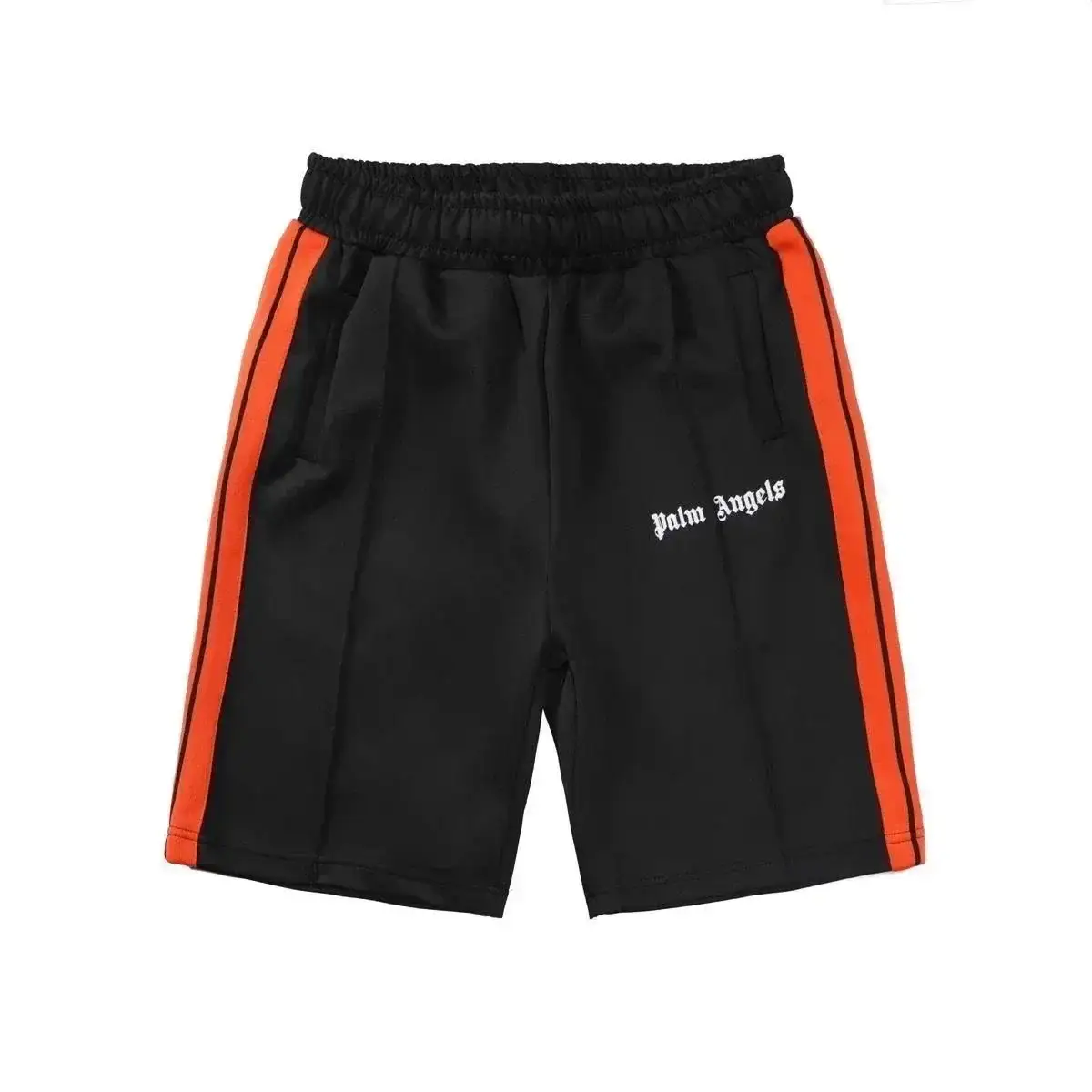 Palm Angels Track Shorts Black Orange