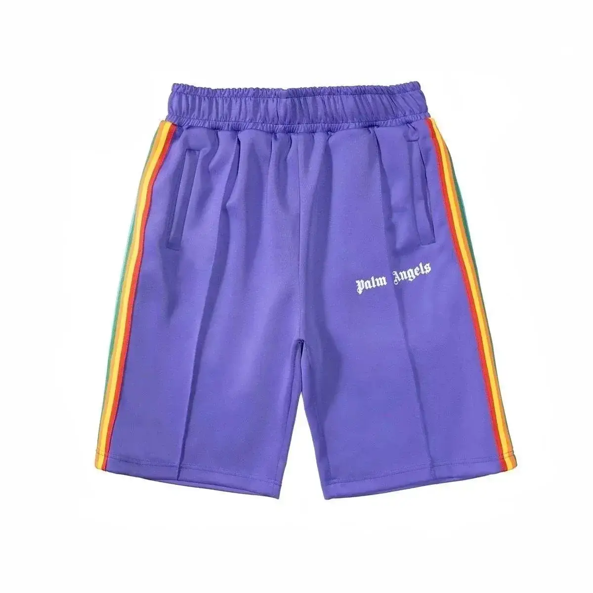 Palm Angels Track Shorts Purple Multicolor