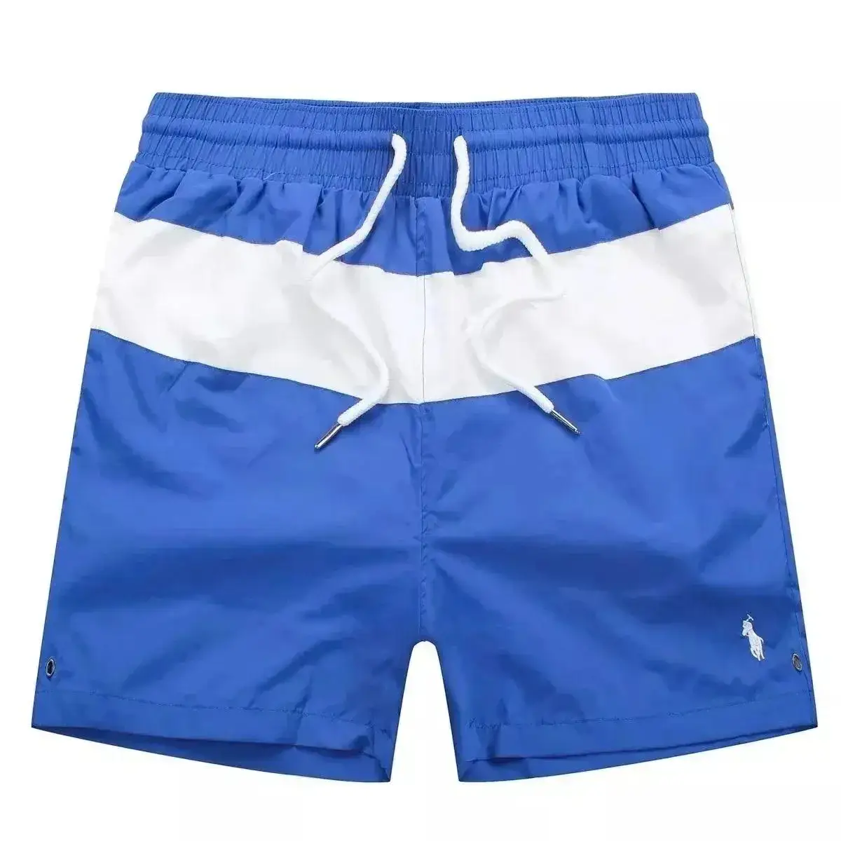 Polo Ralph Lauren Blue White Colorblock Swim Shorts