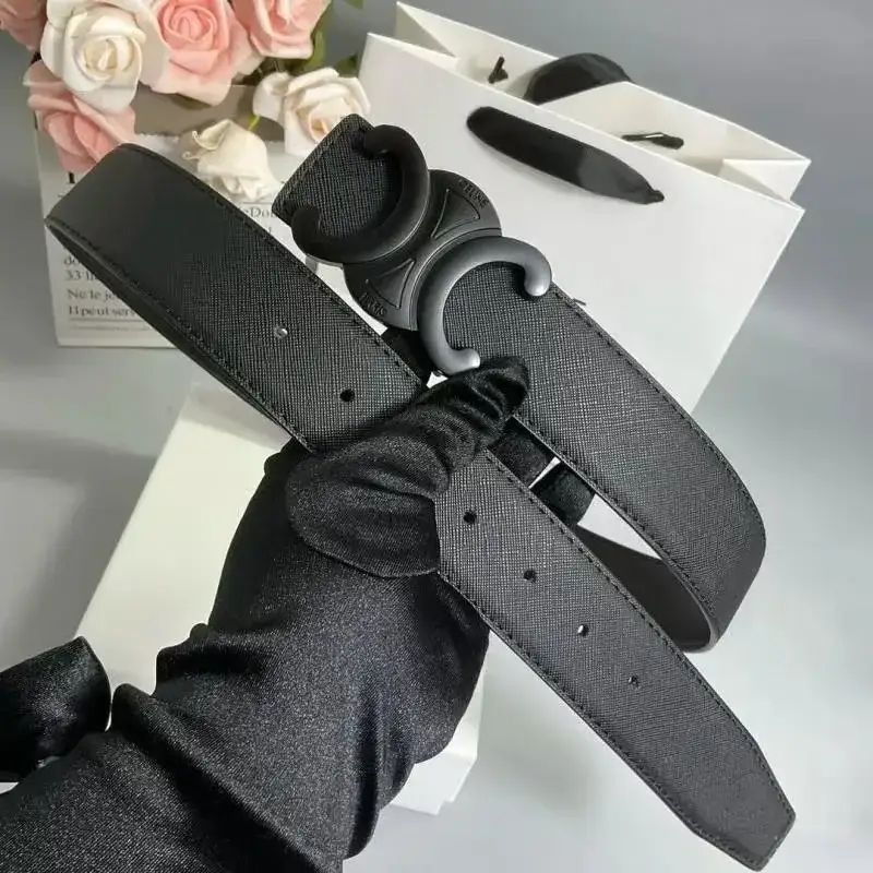 Celine Triomphe Medium Black Belt