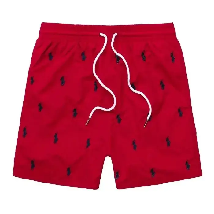 Polo Ralph Lauren All Over Pony Swim Shorts Red