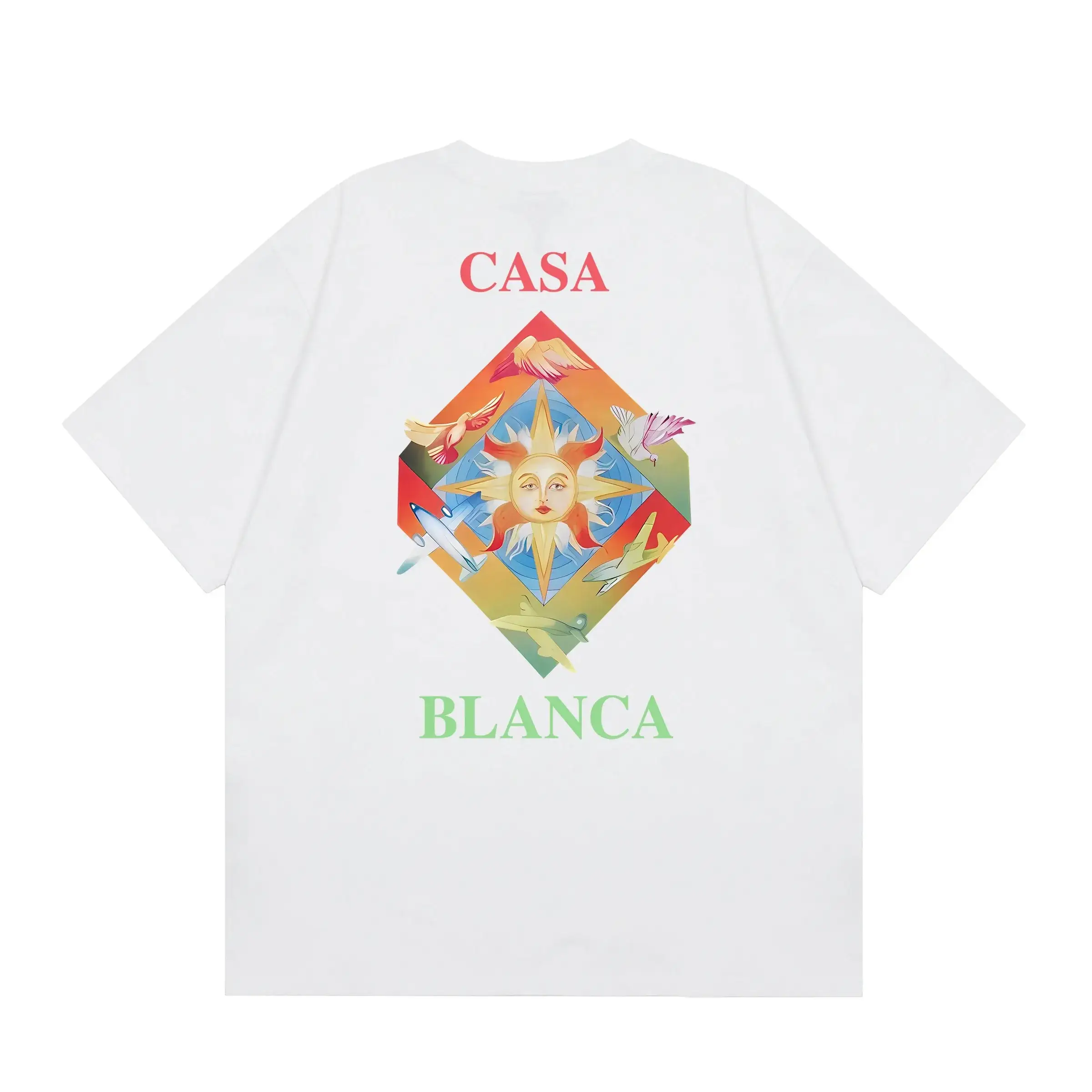 Casablanca Sun and Airplanes Graphic T-Shirt White