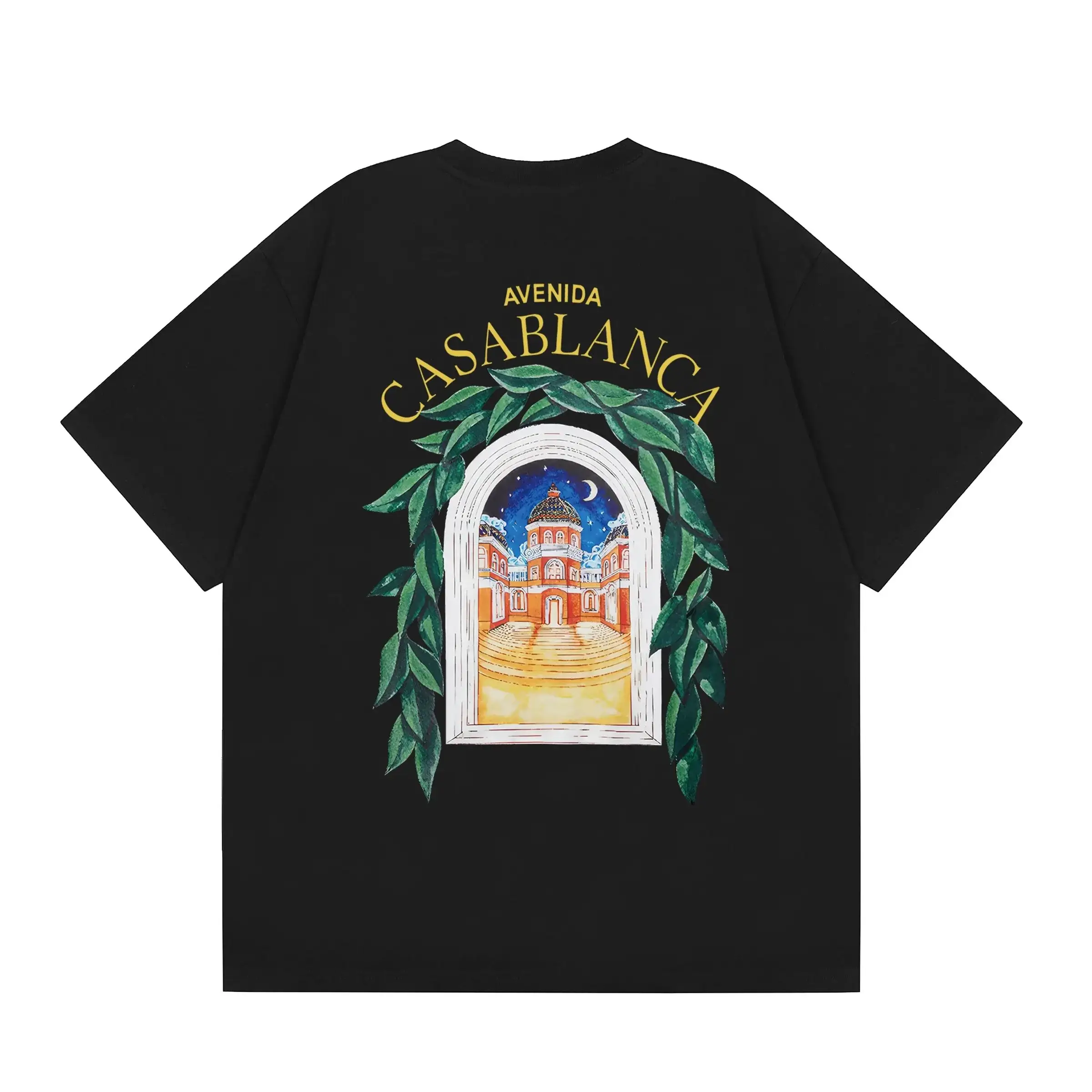 Casablanca Avenida Architectural Arch T-Shirt Black