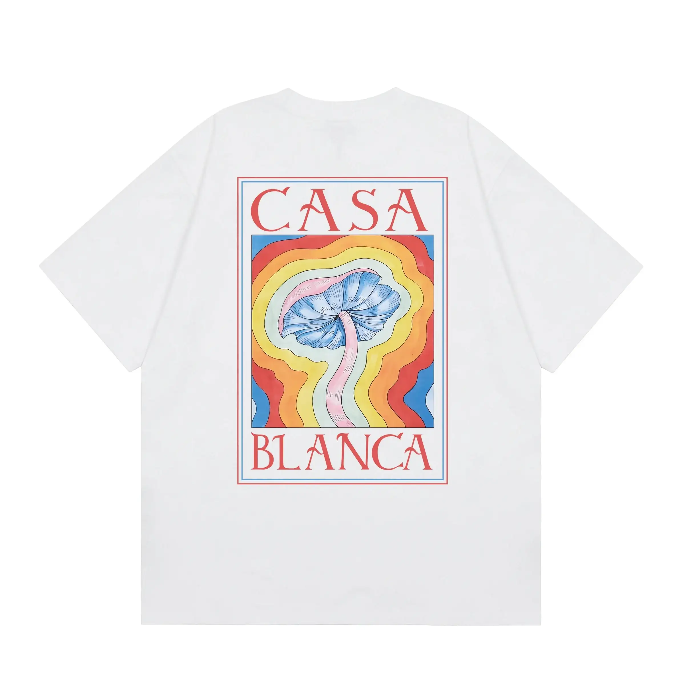 Casablanca Psychedelic Mushroom Graphic T-Shirt White