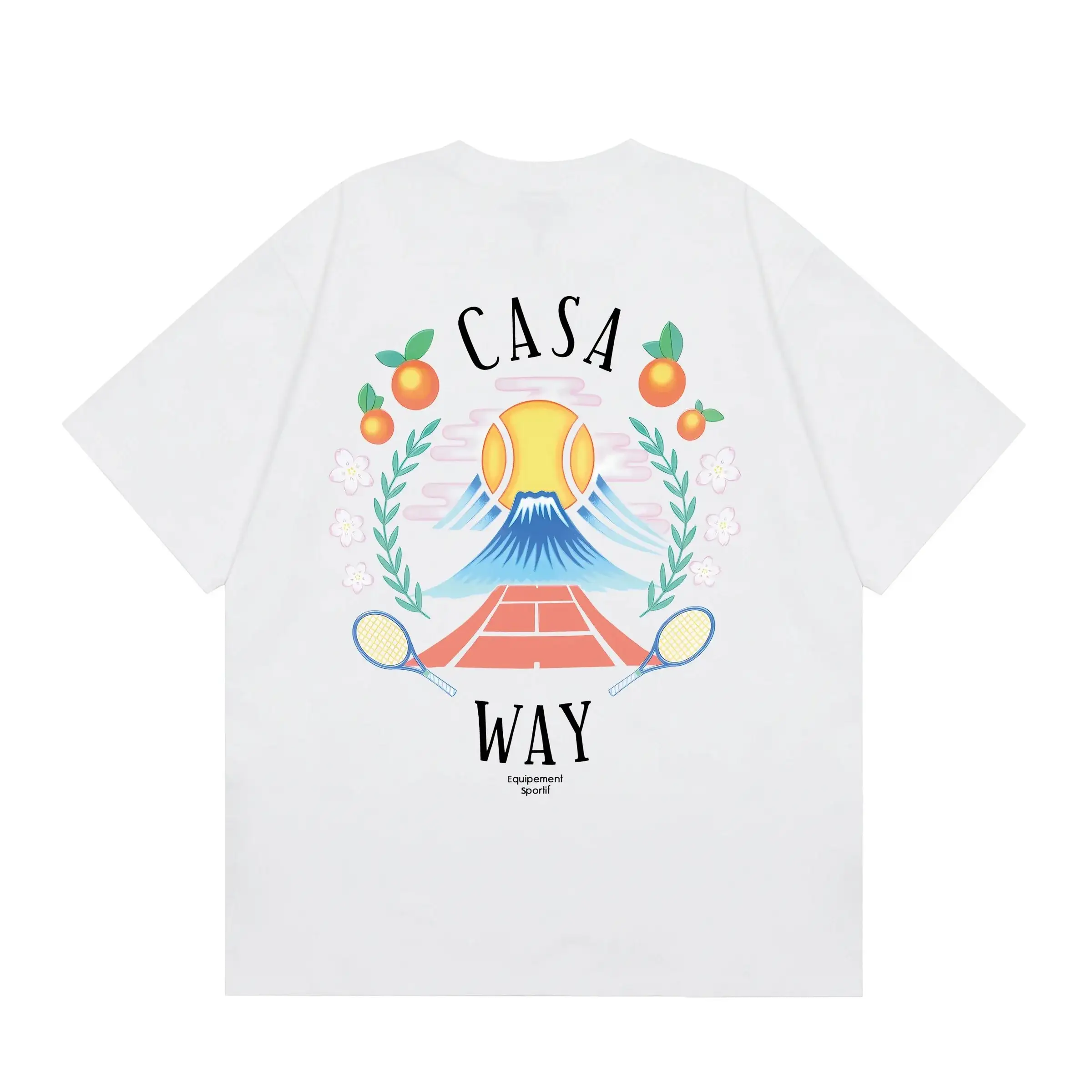 Casablanca Casa Way Tennis Graphic T-Shirt White