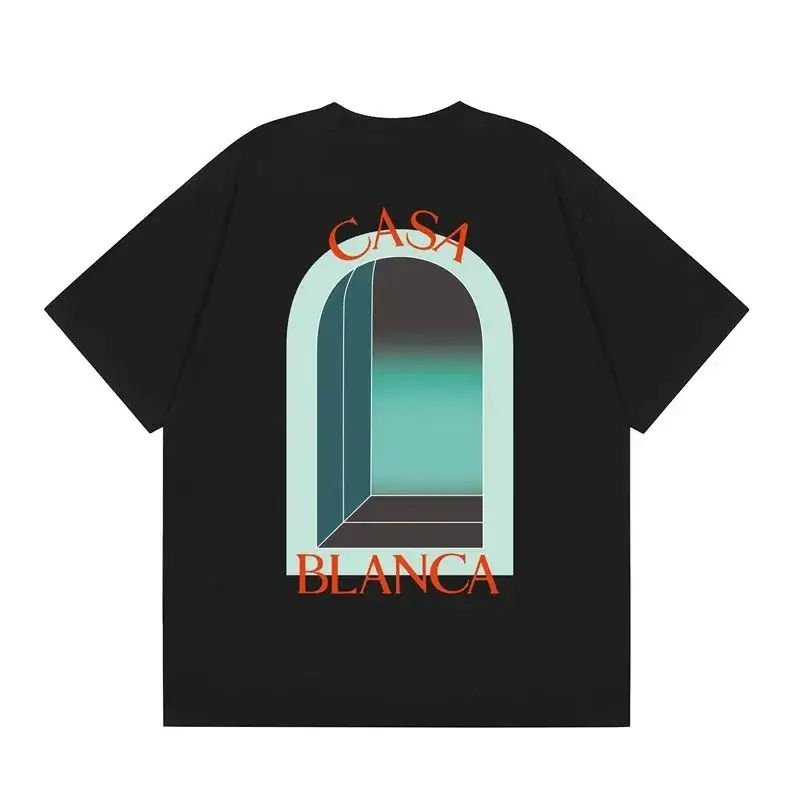 Casablanca Archway Graphic T-Shirt Black