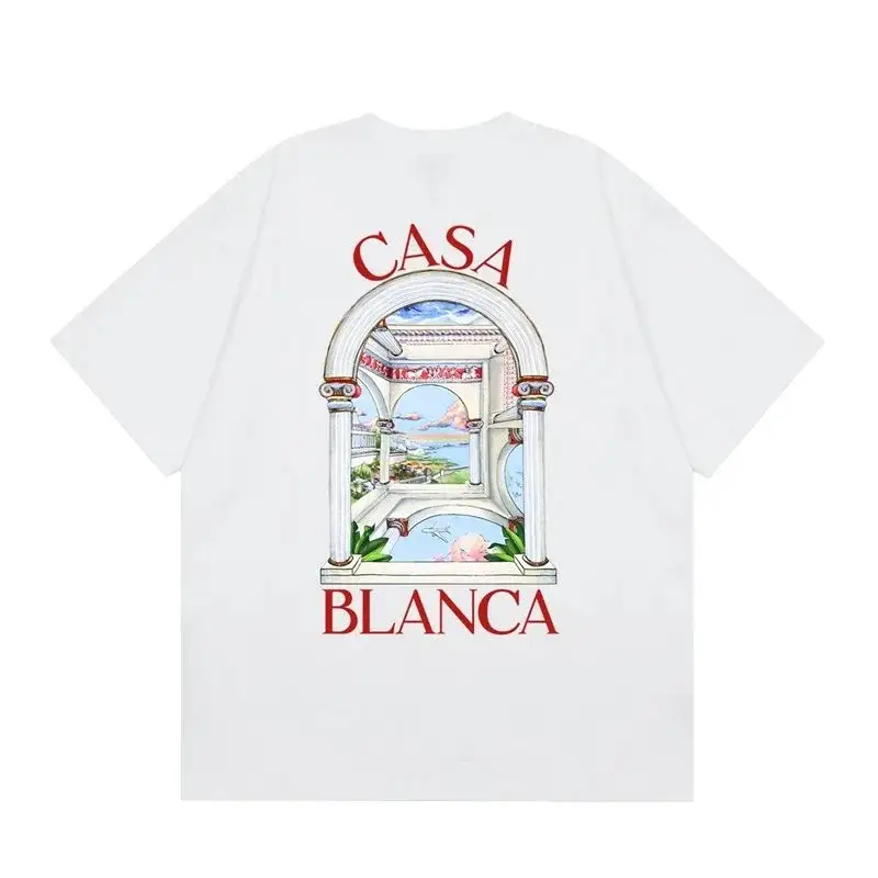 Casablanca Columns White T-Shirt