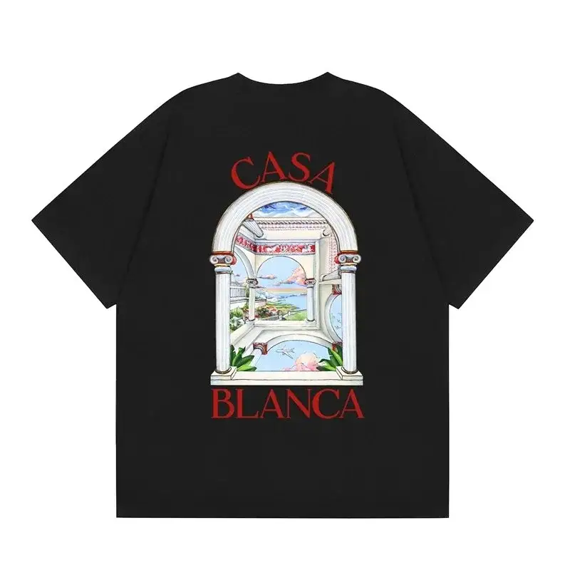 Casablanca Columns Black T-Shirt