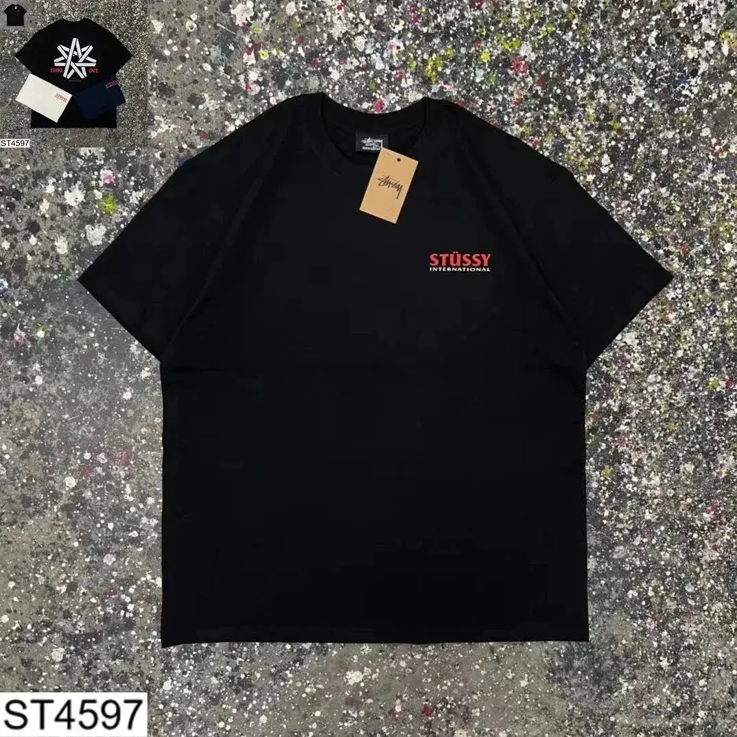 Stussy International Black T-Shirt