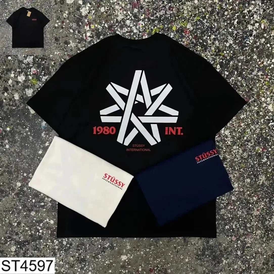 Stussy 1980 Star Black T-Shirt