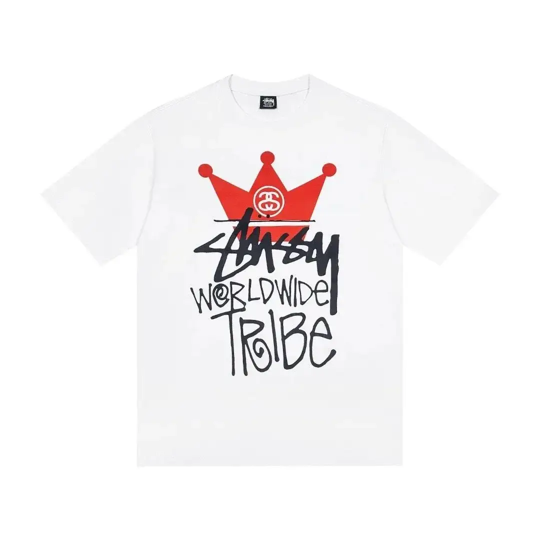 Stussy Crown Worldwide Tribe T-Shirt White