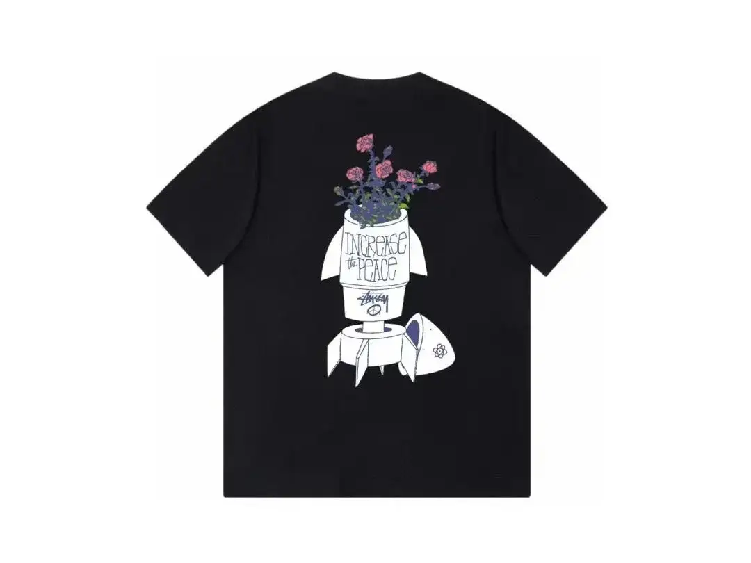 Stussy Increase The Peace Rocket T-Shirt Black