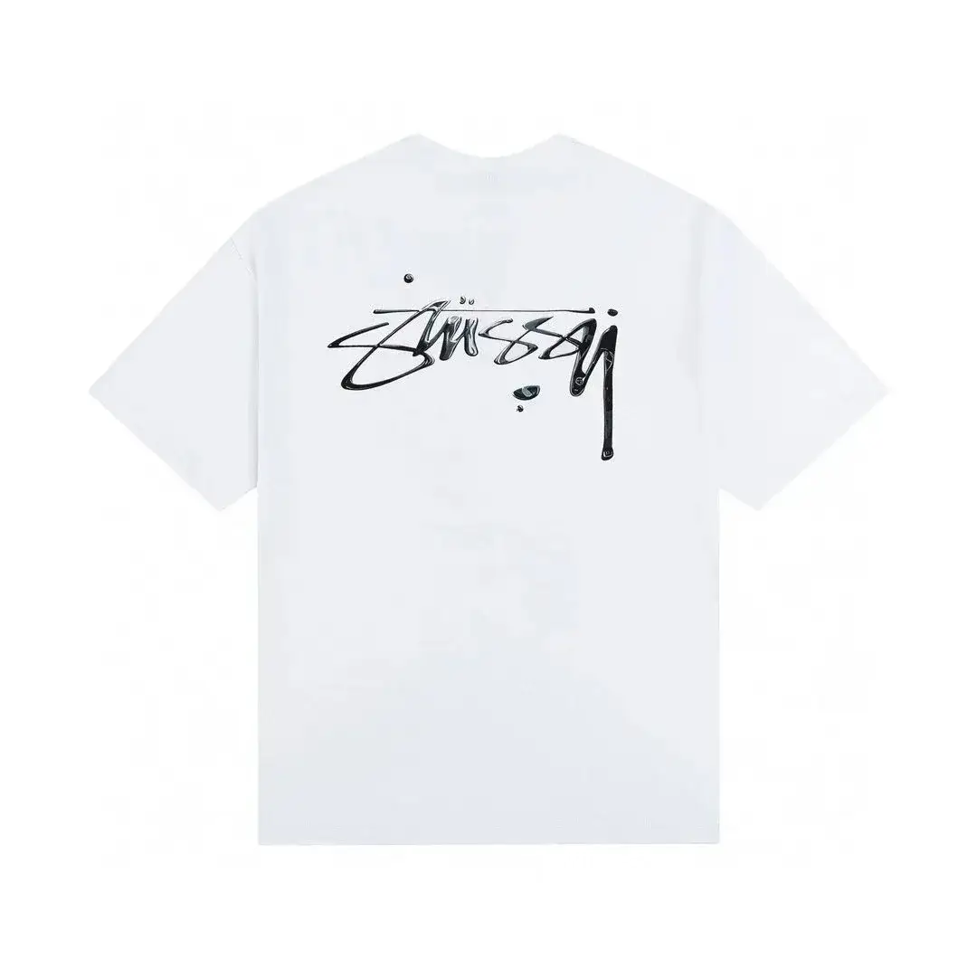 Stussy Chrome Logo White T-Shirt