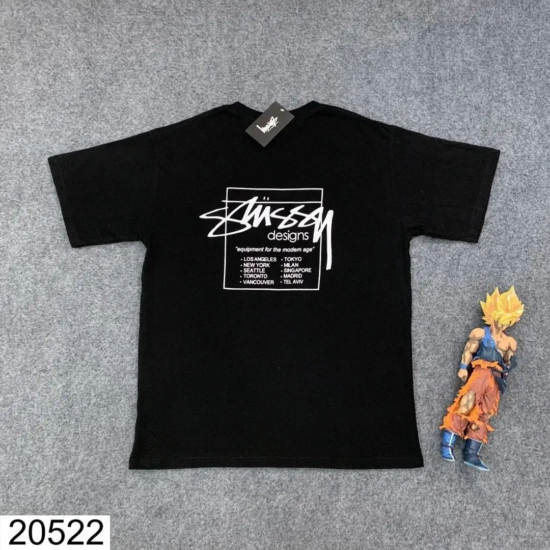 Stüssy Designs Black T-Shirt