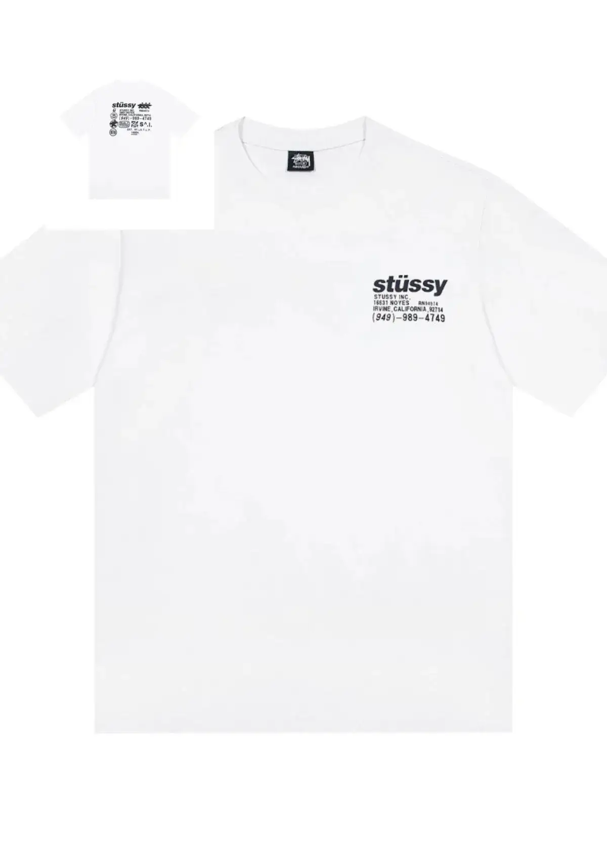 Stüssy Irvine California White T-Shirt