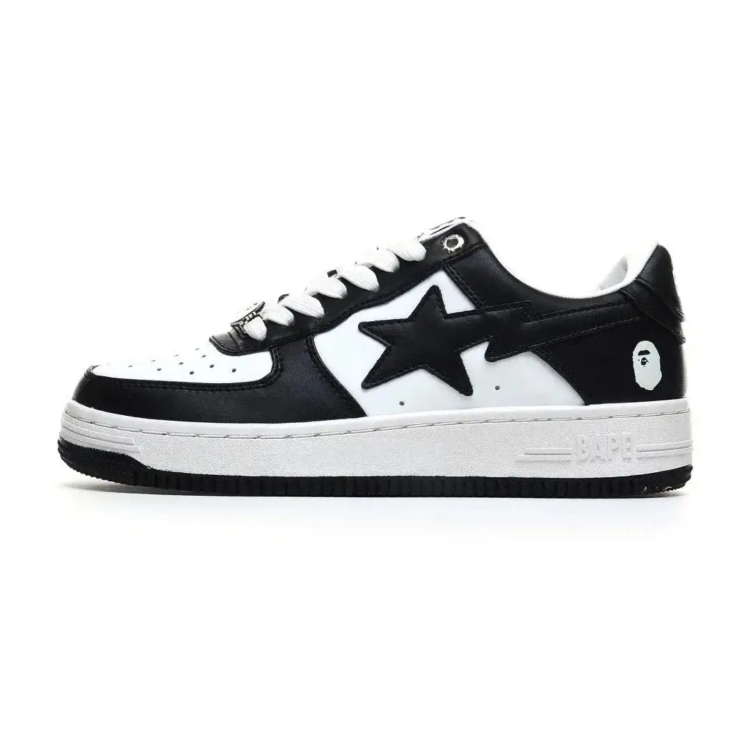 A Bathing Ape Bape Sta Low Black White