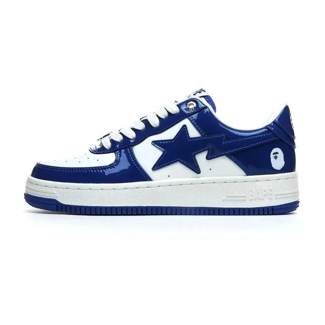 BAPE Sta Low glossy Blue White