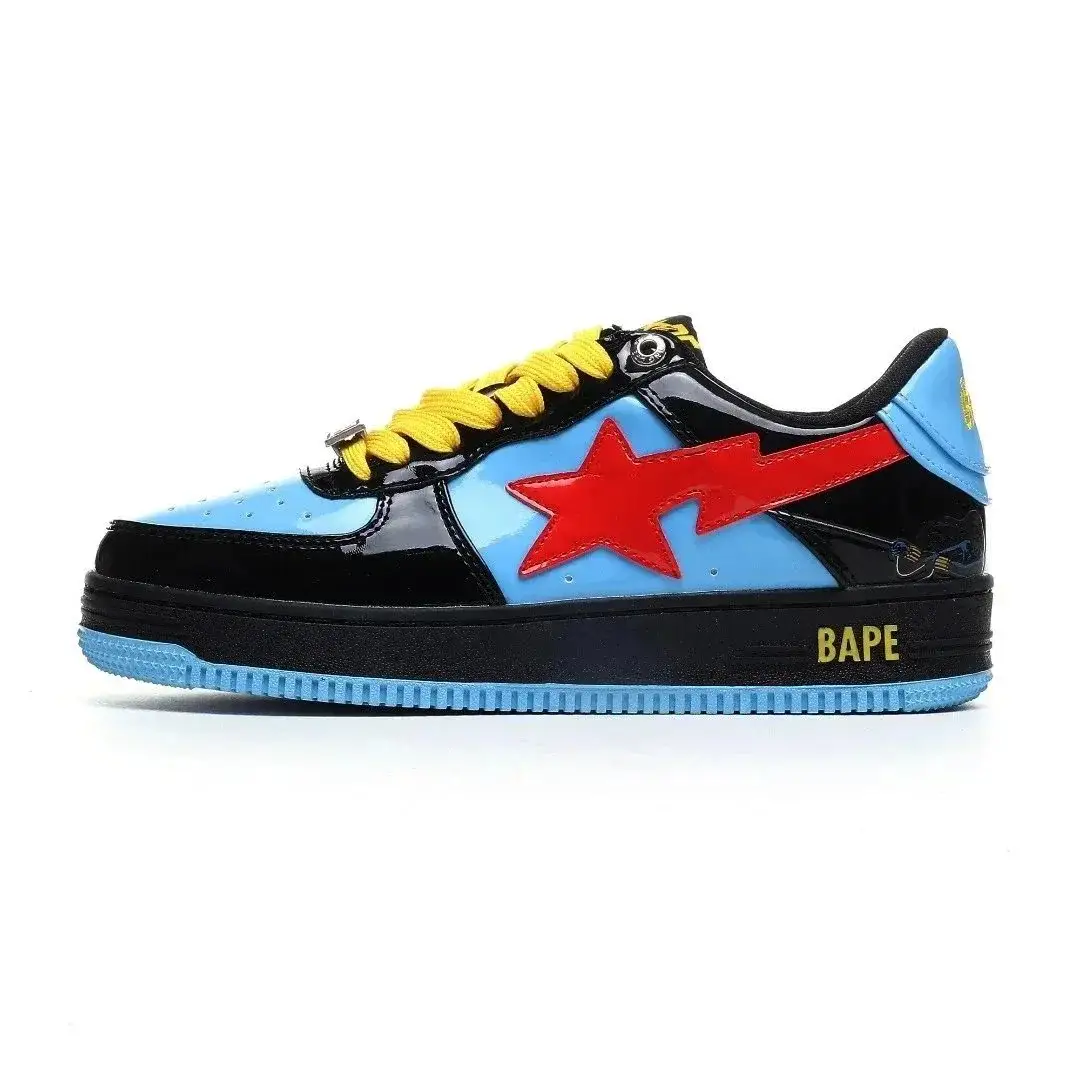 Kid Cudi x A Bathing Ape Bape Sta Low Blue Red