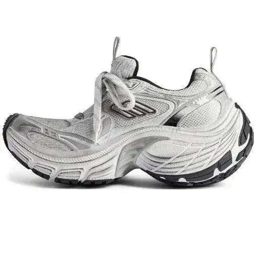 Balenciaga Cargo Sneaker White Silver