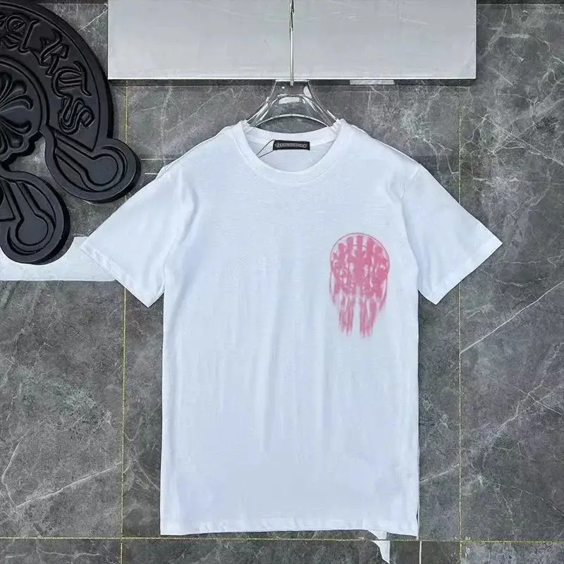 Chrome Hearts Drip Pink White T-Shirt
