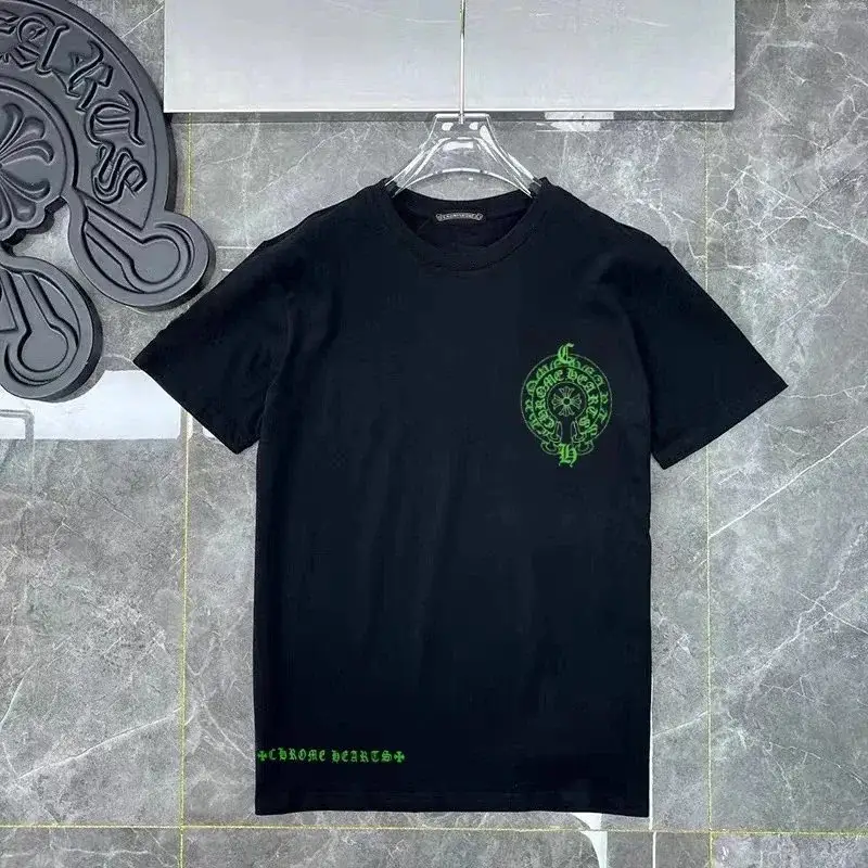 Chrome Hearts Horseshoe Logo Black Green T-Shirt