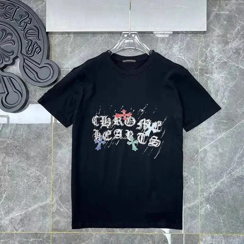 Chrome Hearts Script Logo Black Multi T-Shirt