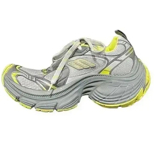 Balenciaga Cargo Sneaker Silver Yellow