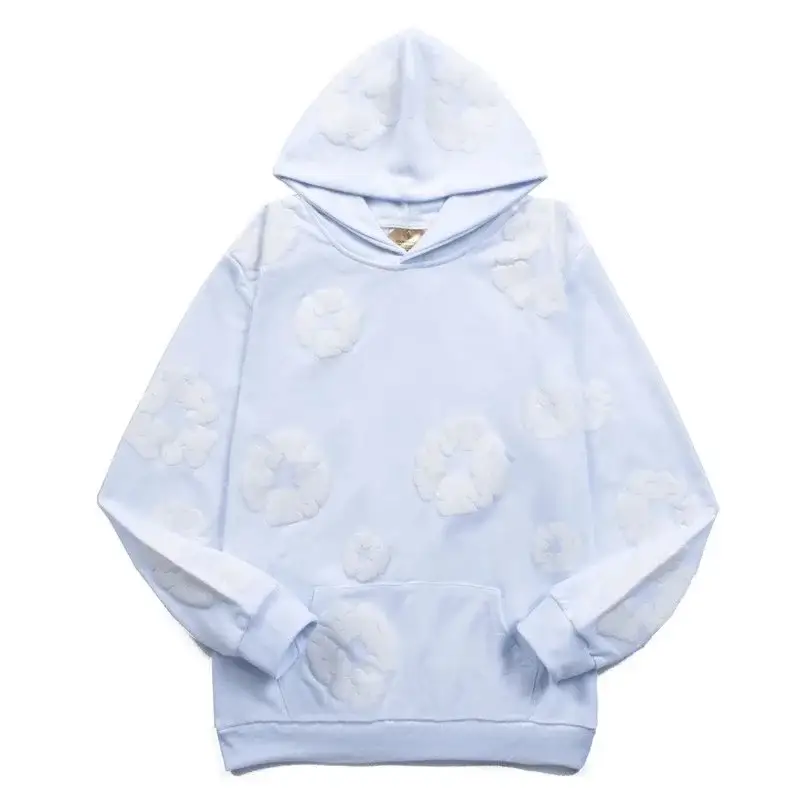 Readymade x Denim Tears Wreath Hoodie Light Blue White