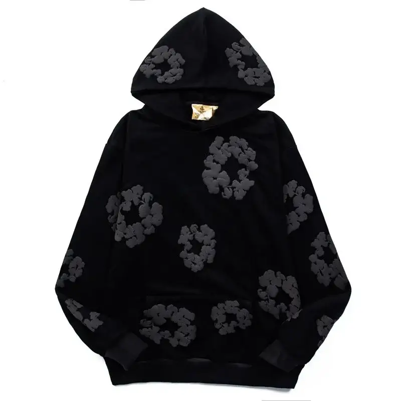 Readymade x Denim Tears Wreath Hoodie Black Tonal