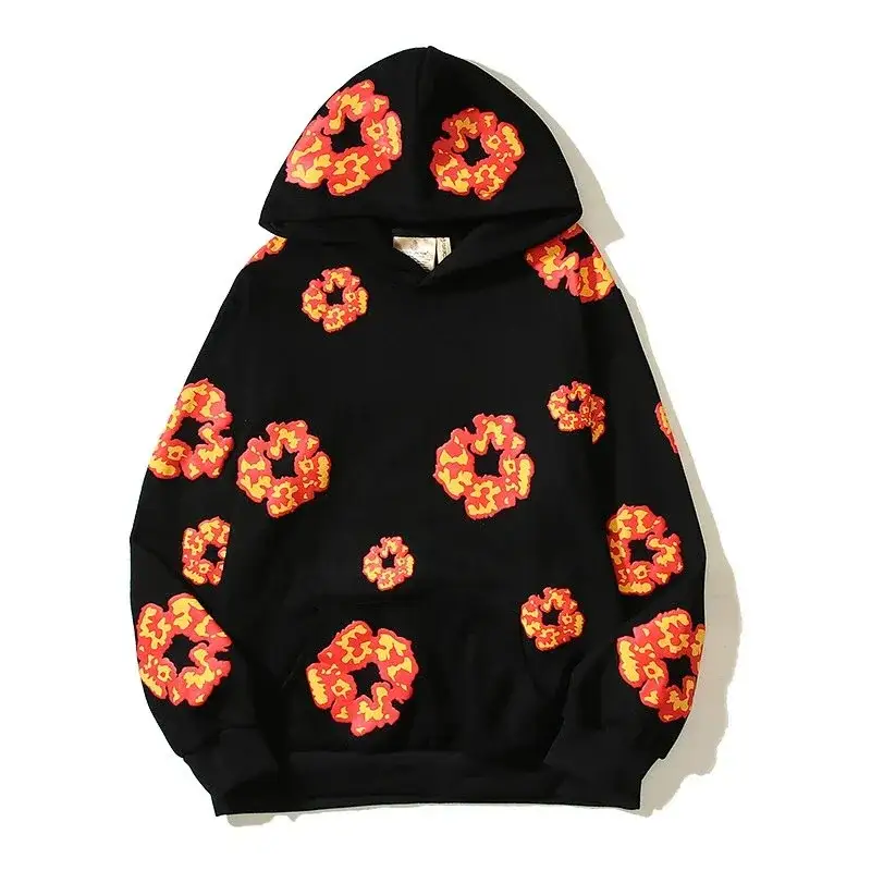 Readymade x Denim Tears Wreath Hoodie Black Red Yellow