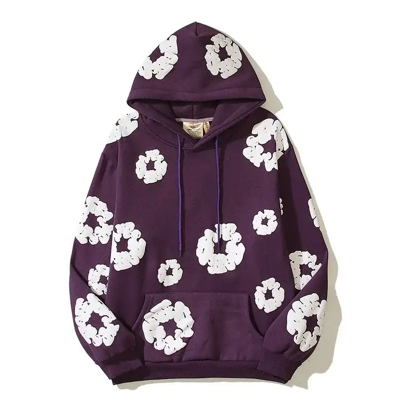 Denim Tears Cotton Wreath Hoodie Purple