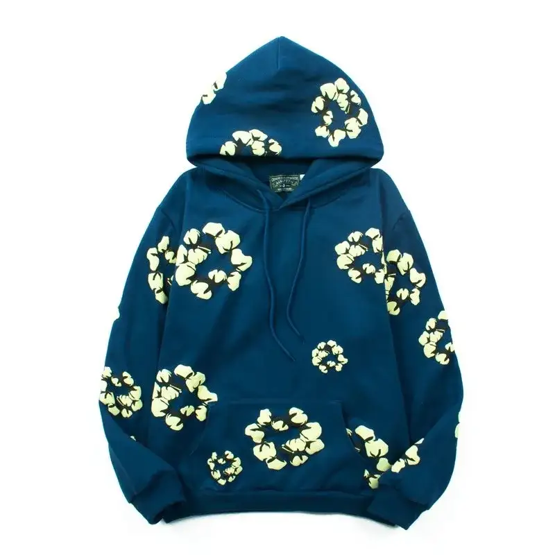 Denim Tears Cotton Wreath Hoodie Sapphire Blue