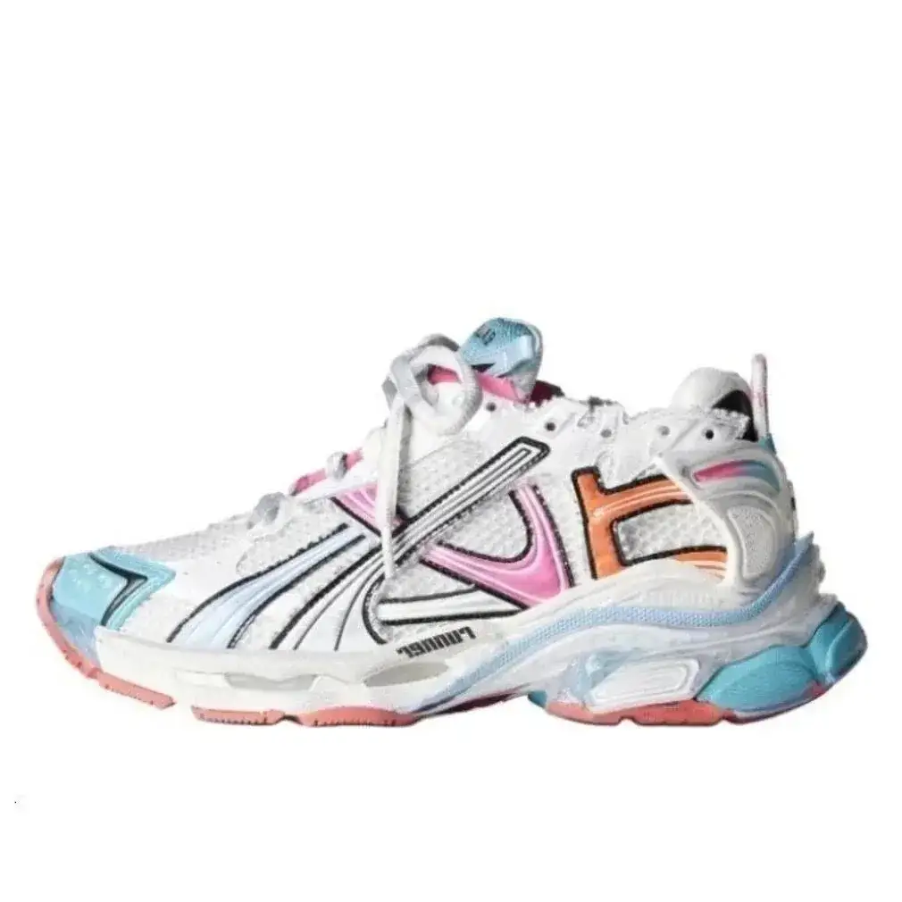 Balenciaga Runner Sneaker White Pink Orange