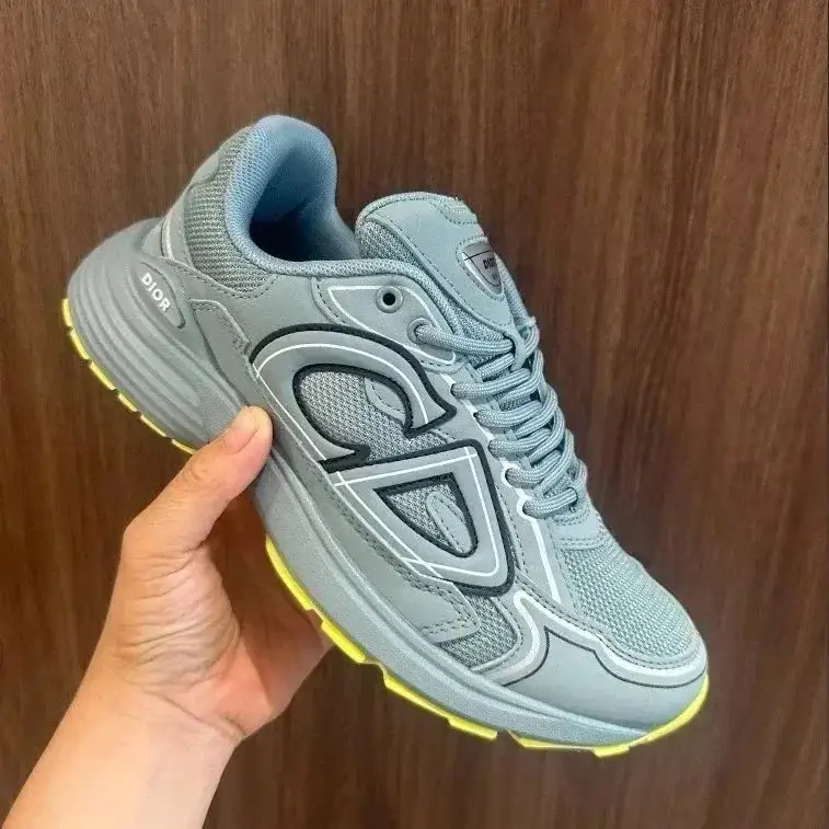 Dior B30 Sneaker Grey Light Blue Yellow