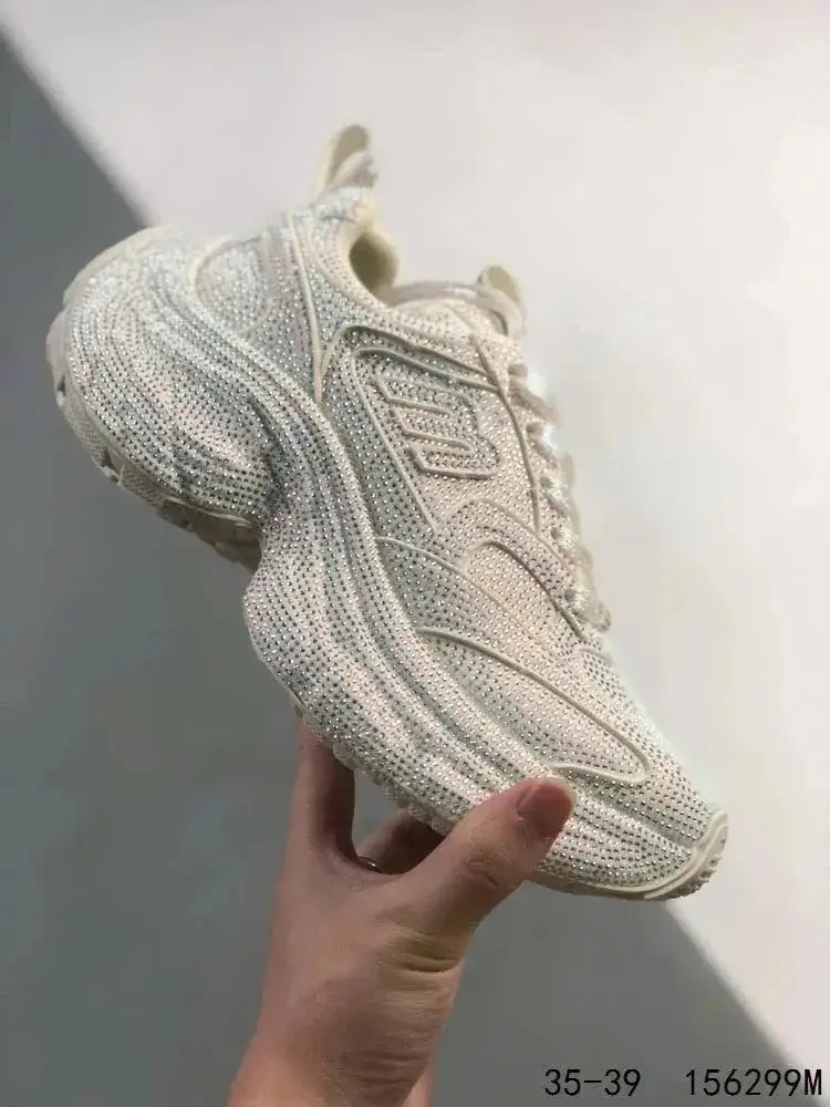 Balenciaga Runner Rhinestone White